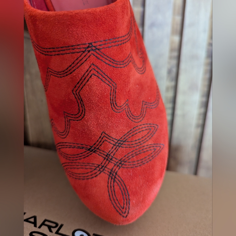 Charlotte Stone Ramos Clog - Pimento (Red) - Picture 10 of 13
